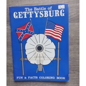 BATTLE OF GETTYSBURG,"FUN & FACTS," Black & White Coloring Book‎